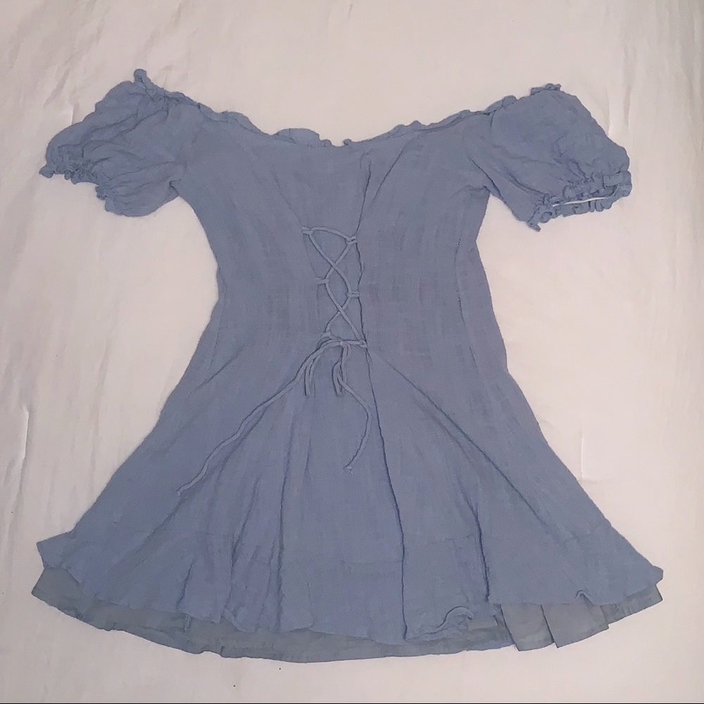 Baby Doll Lace-Up Dress